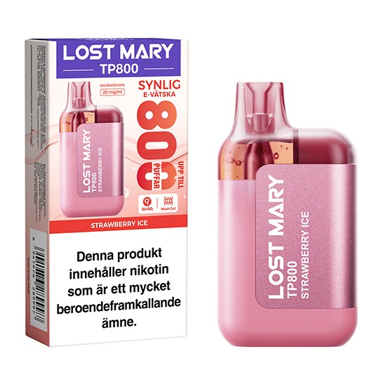 Lost Mary TP800 Strawberry Ice 20mg