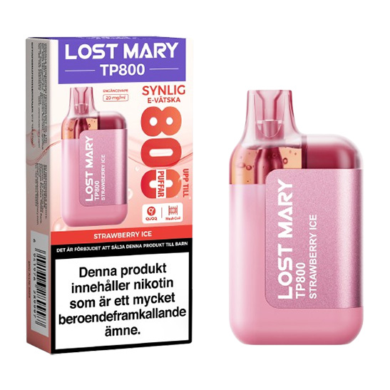 Lost Mary TP800 Strawberry Ice 20mg 2