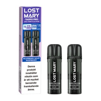 Lost Mary TAPPO PRO Pod x2 Blueberry Sour Raspberry 20mg