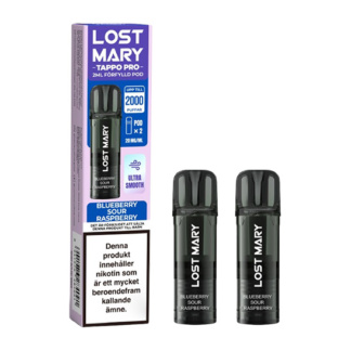 Lost Mary TAPPO PRO Pod x2 Blueberry Sour Raspberry 20mg 2