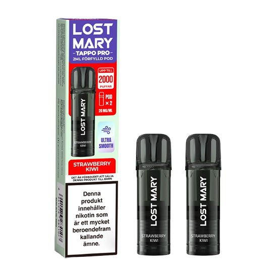 Lost Mary TAPPO PRO Pod x2 Strawberry Kiwi 20mg 2