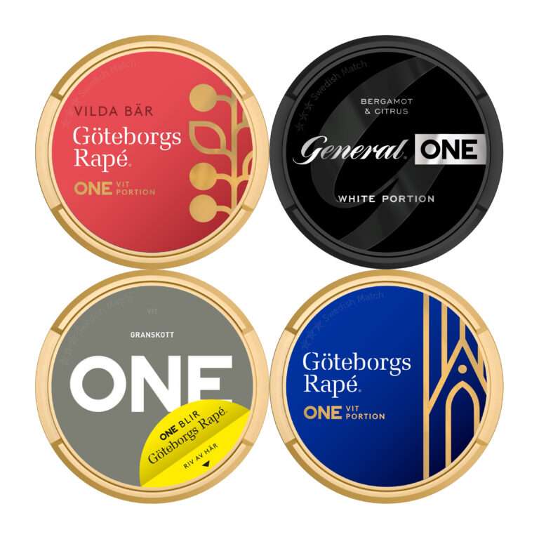 ONE Göteborgs Rapé & General Mix 4 pack