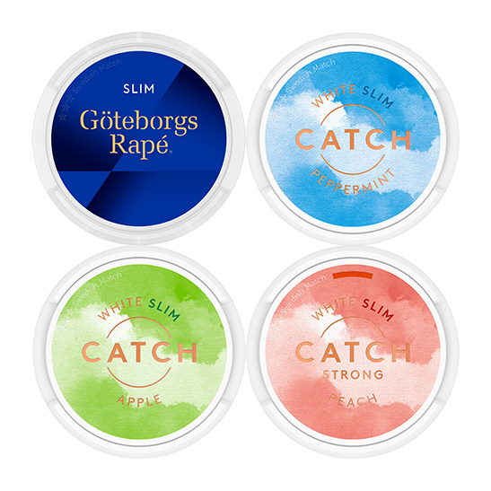 Catch & Göteborgs Rapé Mix Slim 4 pack