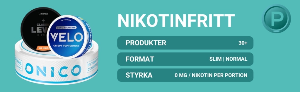 Nikotinfritt snus hos MinPrilla