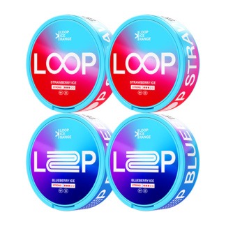 LOOP Mix 4 pack Strawberry och Blueberry Ice Strong