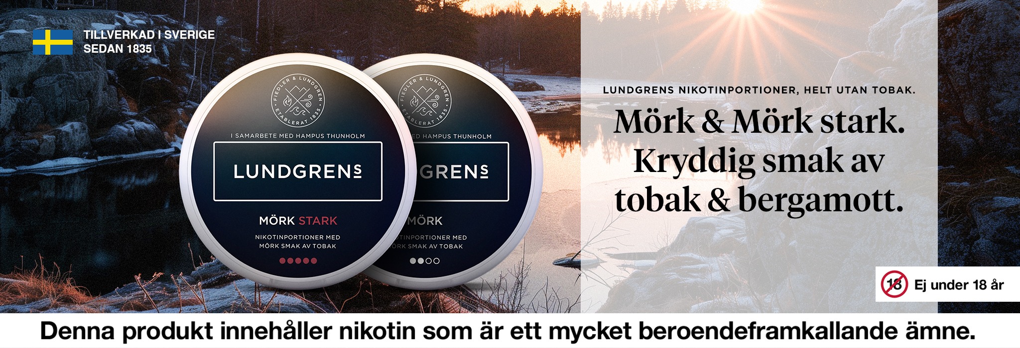 LUNDGRENS Mörk Familj Vitt Snus 1024x350