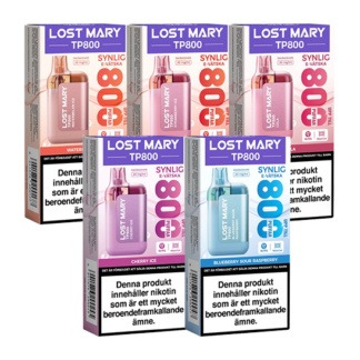 Lost Mary TP800 totalen Mix 5 pack