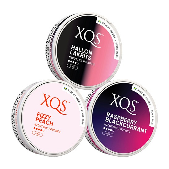 XQS Frukt Bär Lakrits Strong Mix 3 pack