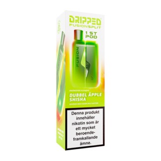 Dripped Fusion Split Pod Dubbel Apple Shisha 14.5mg