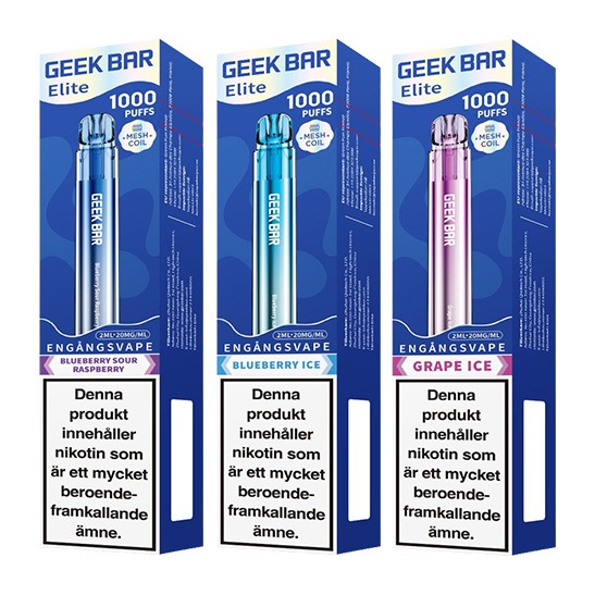 Geek Bar Elite 1000 Berry Bash Mix 3 Pack