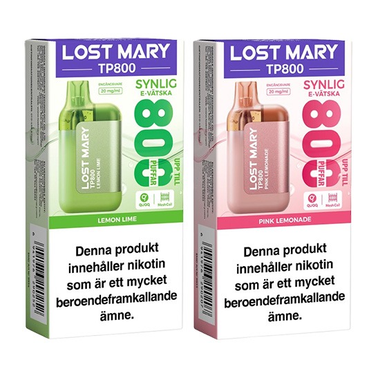 Lost Mary TP800 Lemonade Twins Mix 2 pack