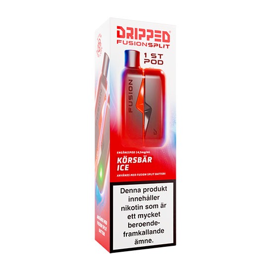 Dripped Fusion Split Pod Korsbär Ice 14.5mg