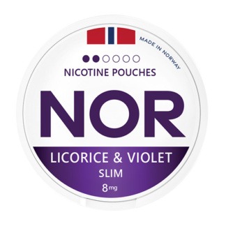NOR Licorice & Violet Slim 8mg