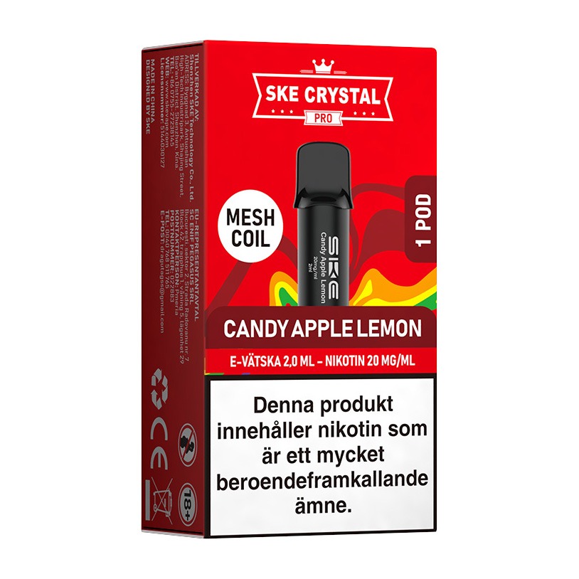 SKE Crystal Pro POD Candy Apple Lemon 20mg 2