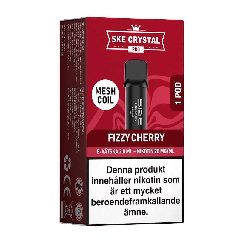 SKE Crystal Pro POD Fizzy Cherry 20mg 2