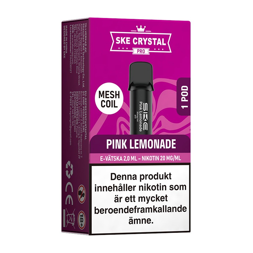 SKE Crystal Pro POD Pink Lemonade 20mg 2