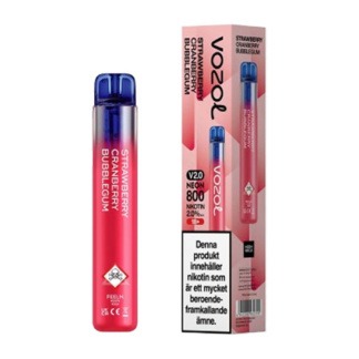 Vozol Neon 800 2.0 Strawberry Cranberry Bubblegum