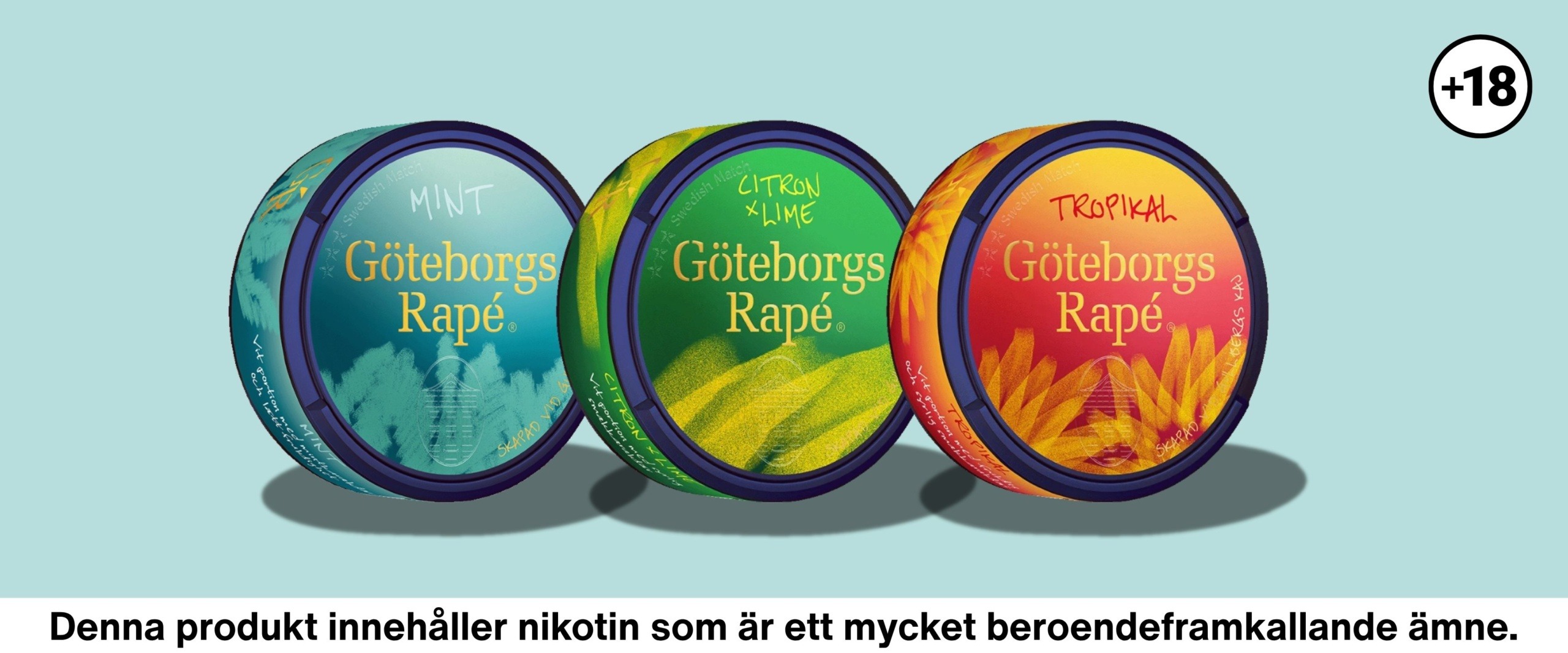 Göteborgs Rapé släpper tre nya smaker