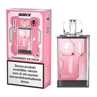 QBIX Strawberry Ice Cream 14mg