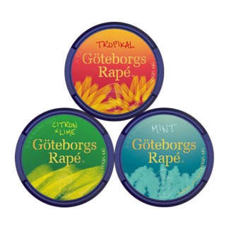 Göteborgs Rapé Mix 3 pack Citrus Tropisk & Mint