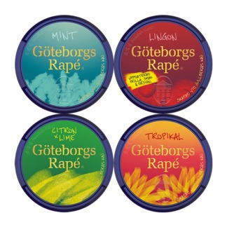 Göteborgs Rapé Mix 3 pack Citrus Tropisk Lingon & Mint