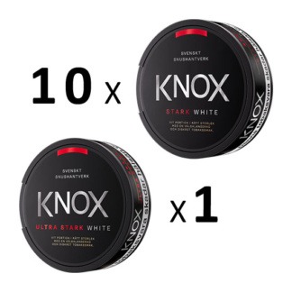 Knox Mixpack 10 st Knox Stark White och 1 st Knox Ultra Stark White