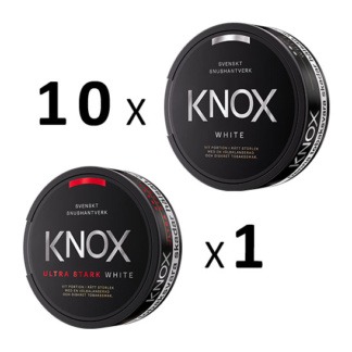 Knox Mixpack 10 st Knox White och 1 st Knox Ultra Stark White