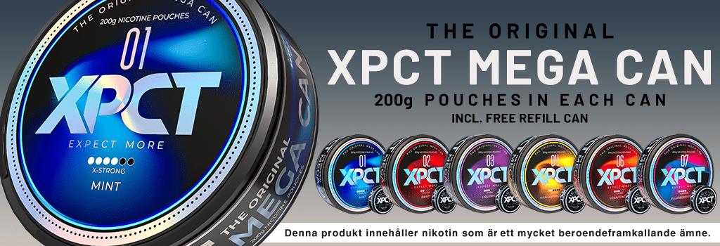 XPCT Megadosor Vitt Snus Top Banner px1024x350