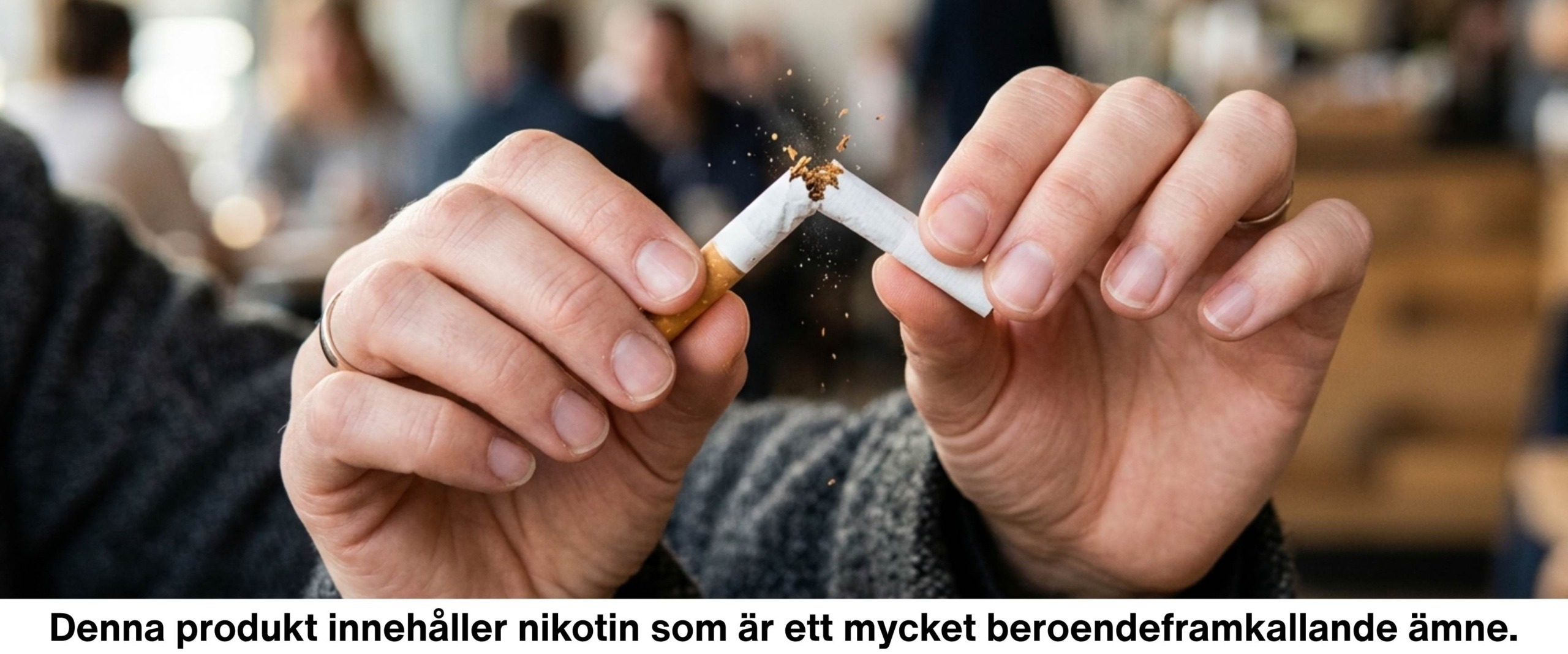 bryter en cigarett